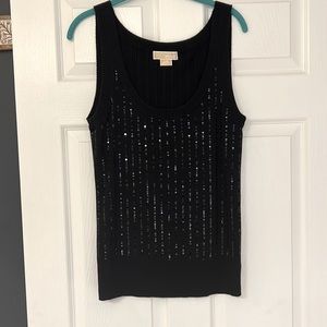Michael Kors Black Sequin Top